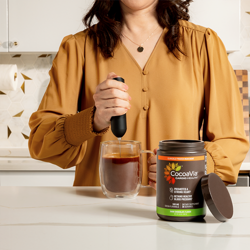 Healthy Hot Cocoa Double Chocolate Recipe (with Cocoa Flavanol) CocoaVia