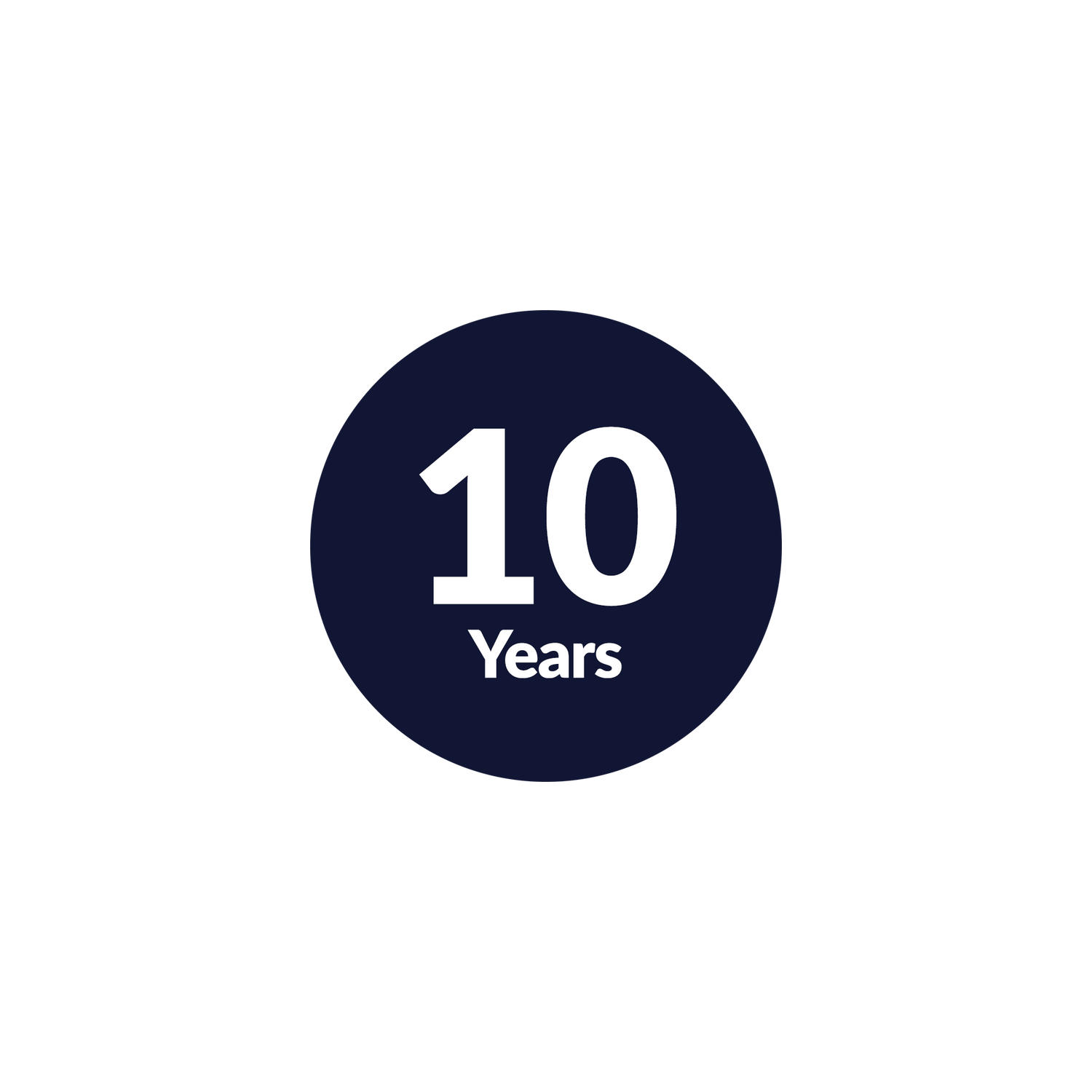 10 years icon