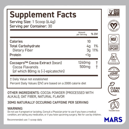 CocoaVia™ 500mg Cocoa Flavanols Powder