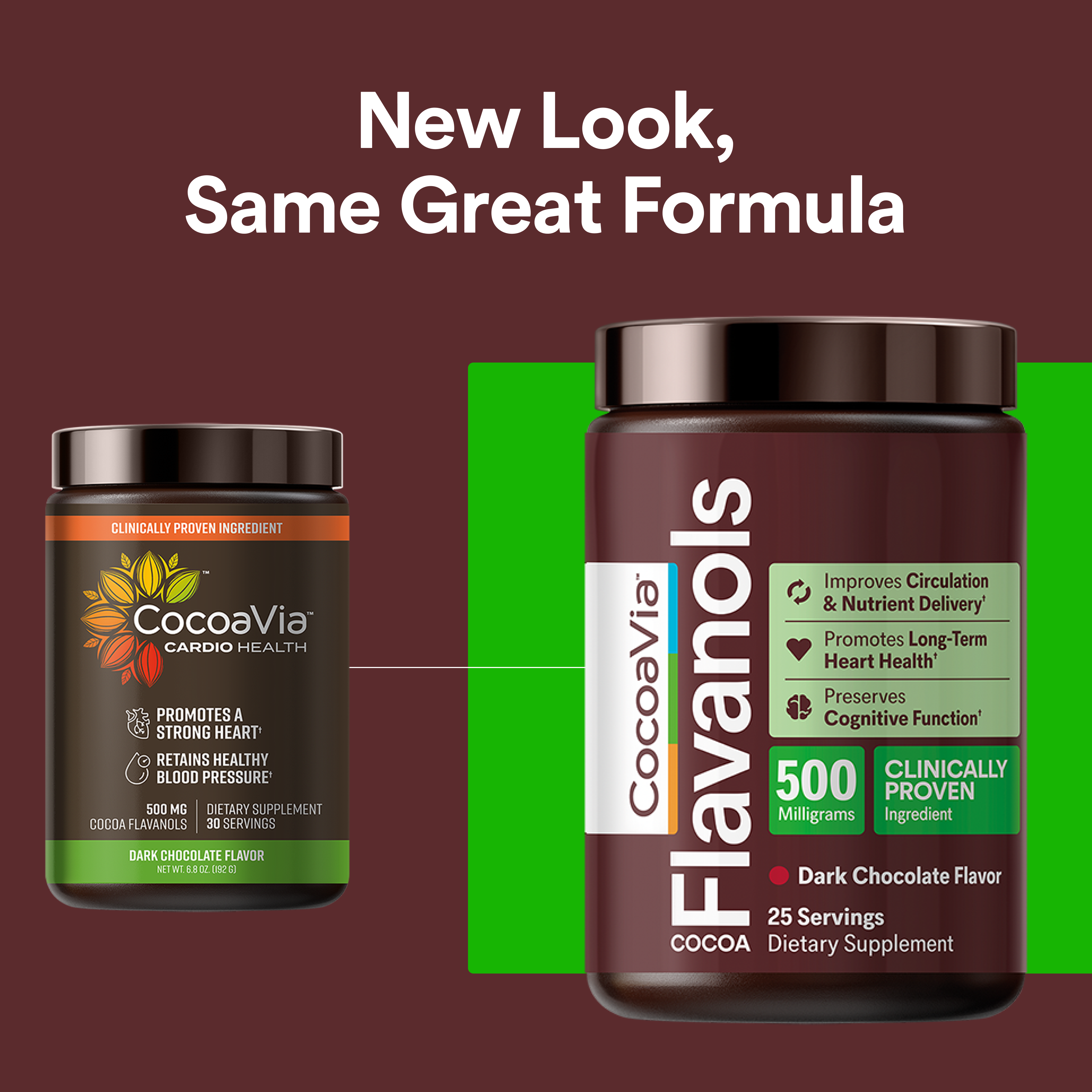 CocoaVia: Memory, Heart & Brain Cocoa Flavanol Supplements
