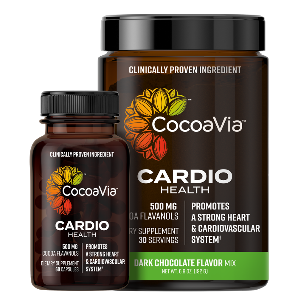 CocoaVia Cardio Health Capsules and Cardio Health Powder