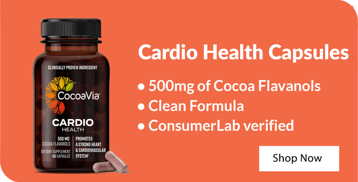 Cardio Health Powder. 500mg of Cocoa Flavanols. No Added Sugar. ConsumerLab verified. Shop Now