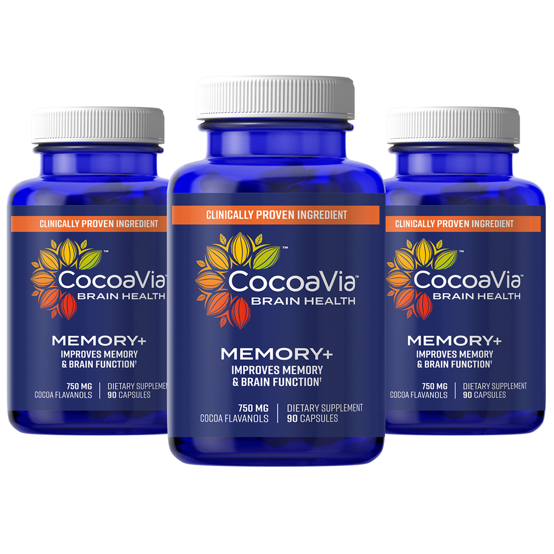 CocoaVia™ Memory+ Supplement Cocoa Flavanol Capsule