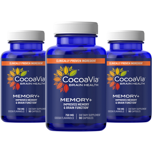 CocoaVia™ Memory+ Capsules Bottle Pack of 3 Bottles