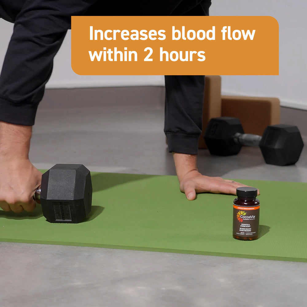 Increases blood flow within 2 hours