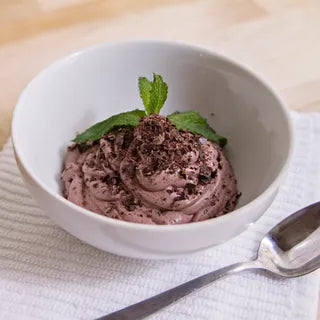 Chocolate Mousse in a ceramic bowl